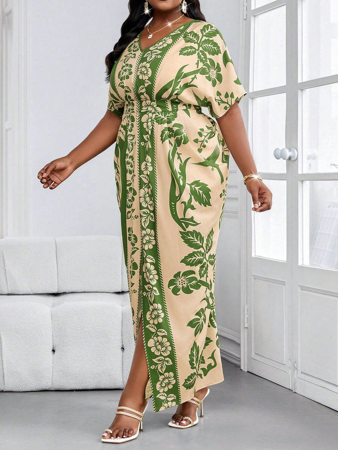Rochie maxi SHEIN, mix culori