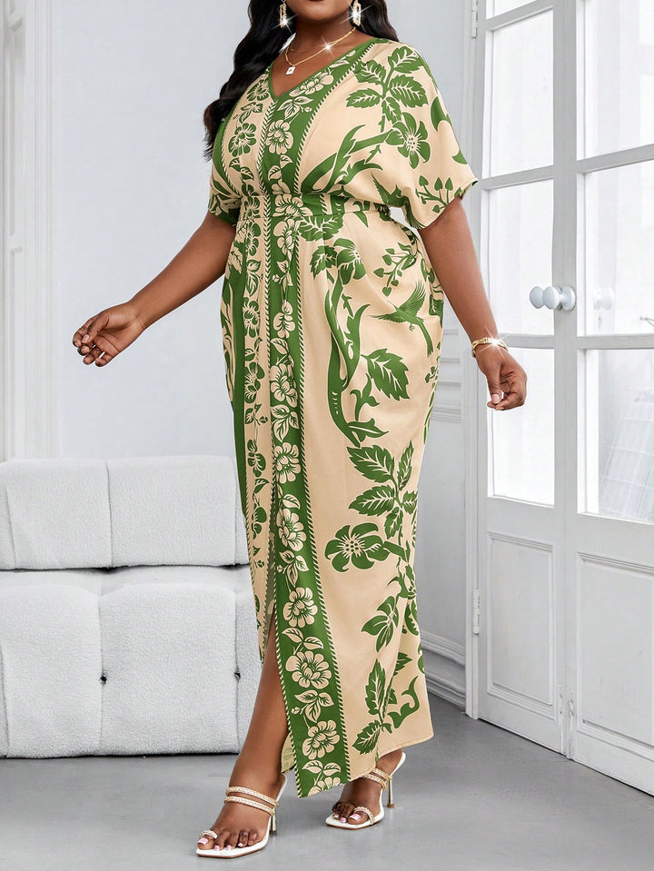 Rochie maxi SHEIN, mix culori