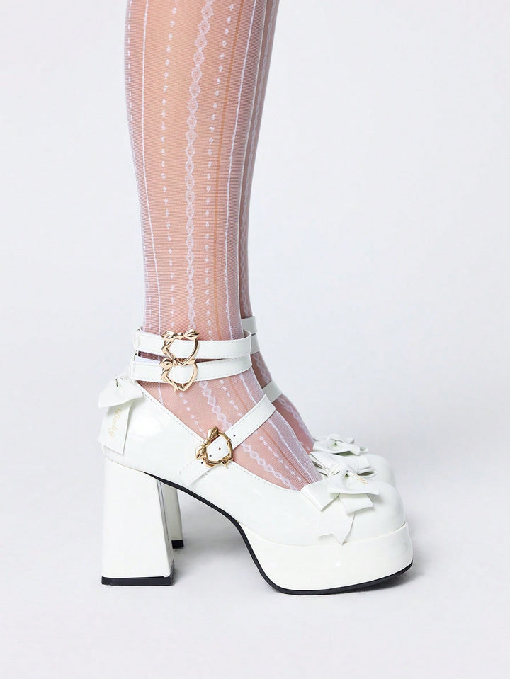 Pantofi cu toc SHEIN , alb