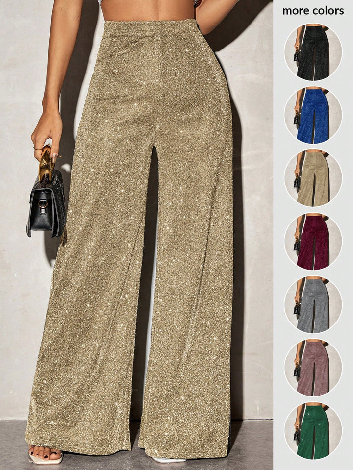 Pantaloni SHEIN, auriu