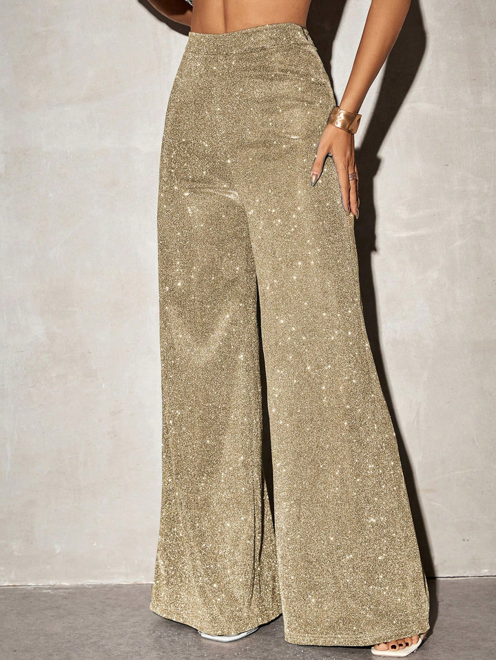 Pantaloni SHEIN, auriu