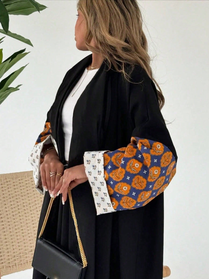 Set caftan și jalabiya SHEIN, negru