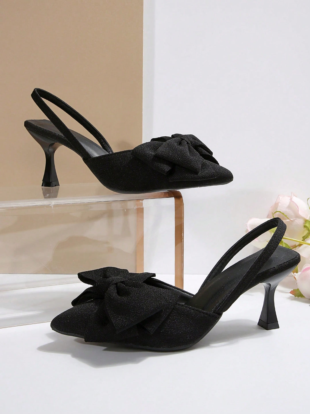 Pantofi cu toc SHEIN, negru