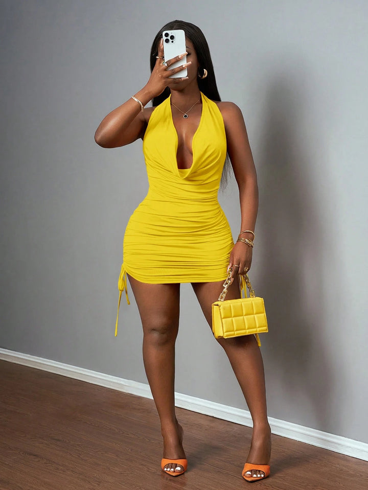 Rochie mini SHEIN, galben