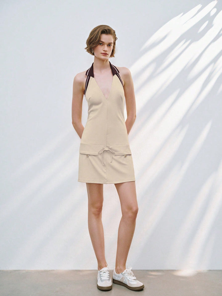 SHEIN mini ruha, bézs
