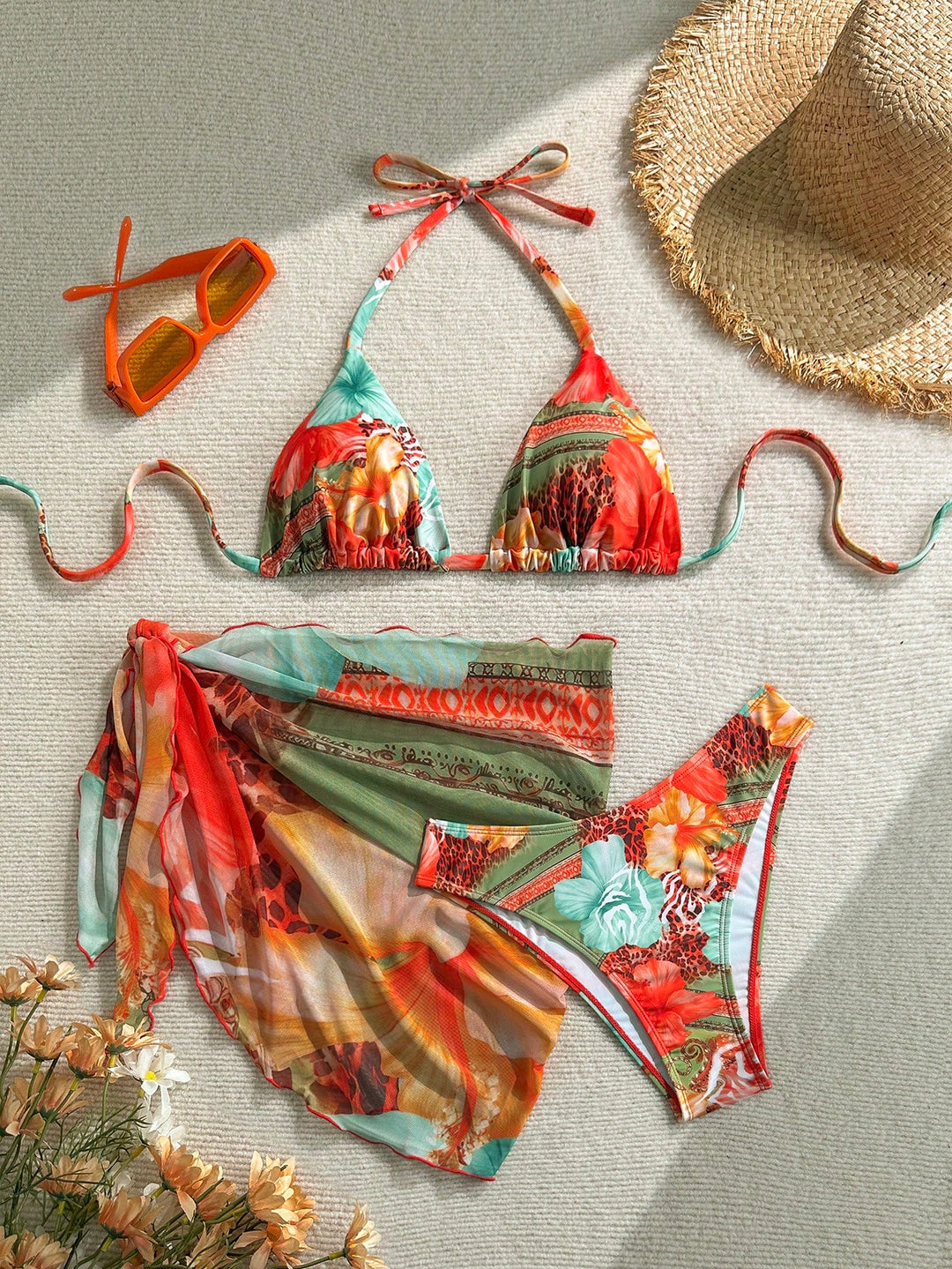 Set bikini SHEIN, mix culori