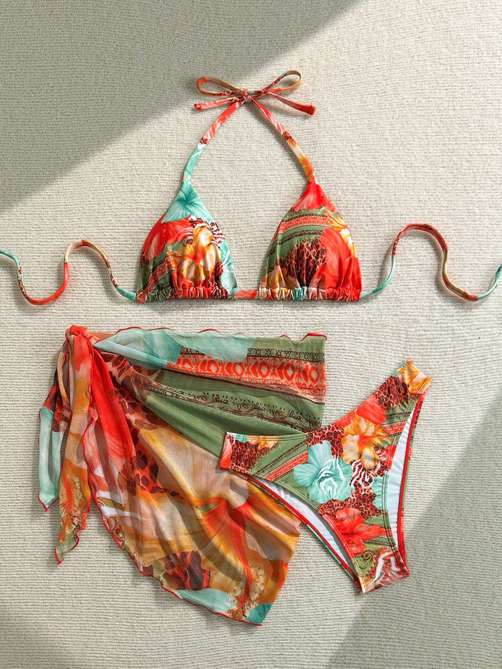 Set bikini SHEIN, mix culori