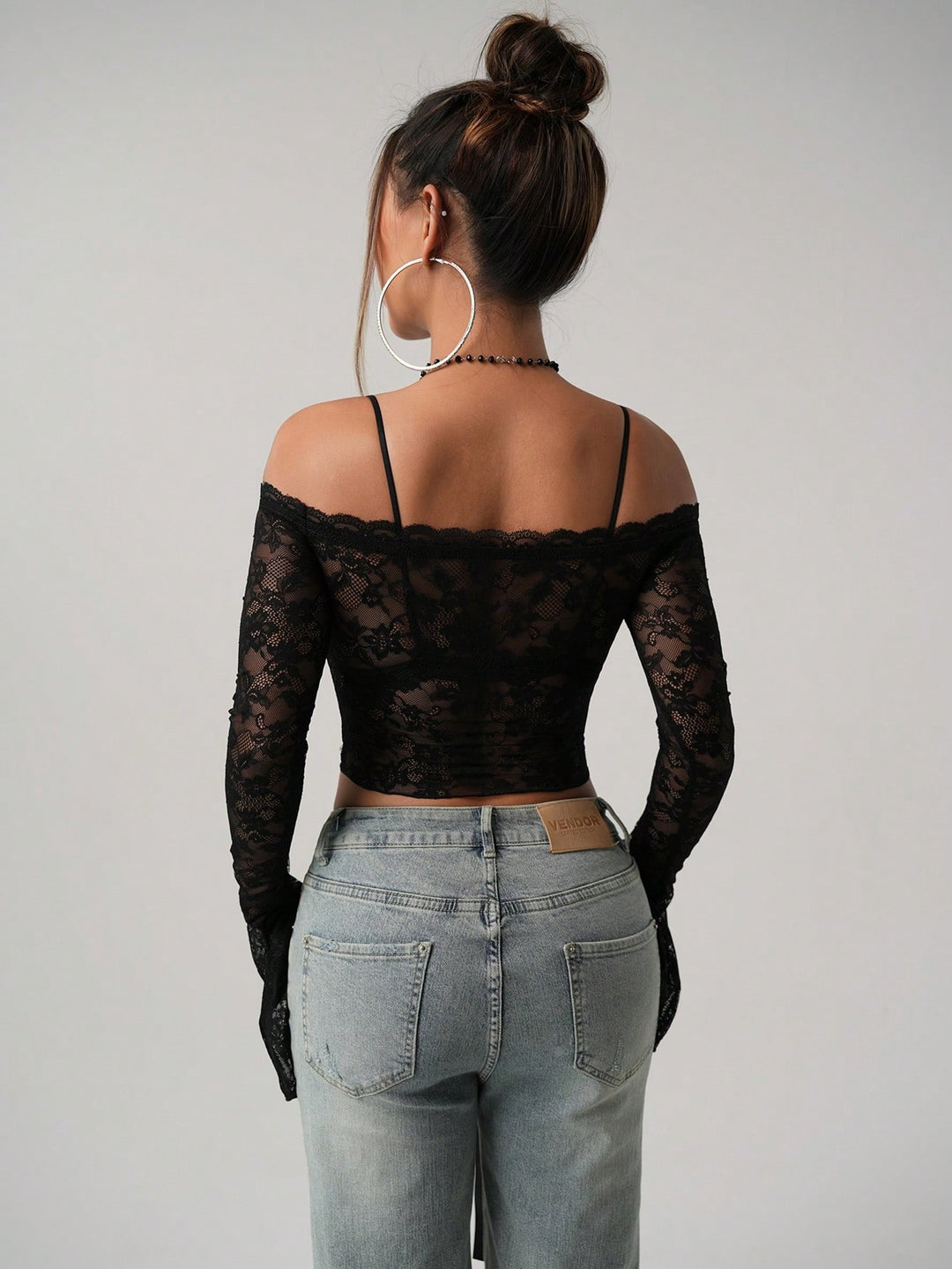 SHEIN blúz, fekete