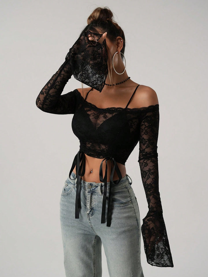 SHEIN blúz, fekete