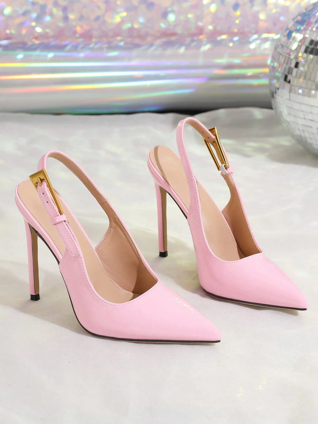 Pantofi cu toc SHEIN, roz