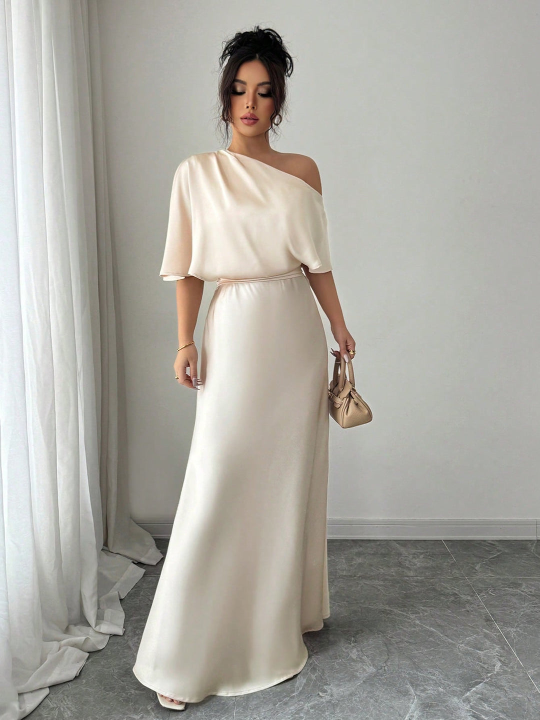 SHEIN maxi ruha, arany