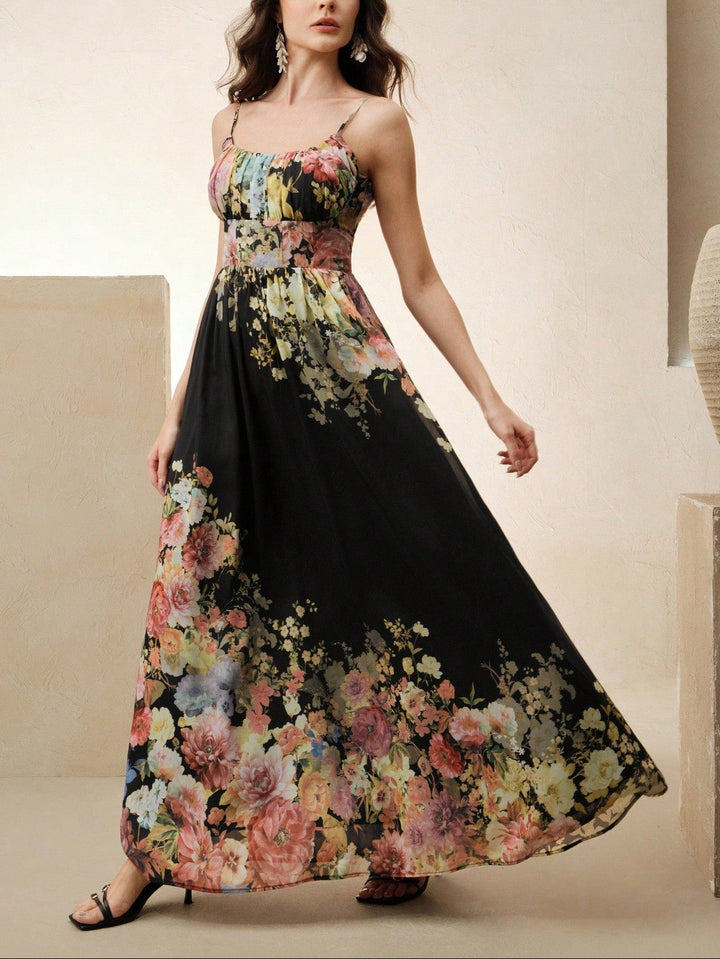 SHEIN maxi ruha, fekete