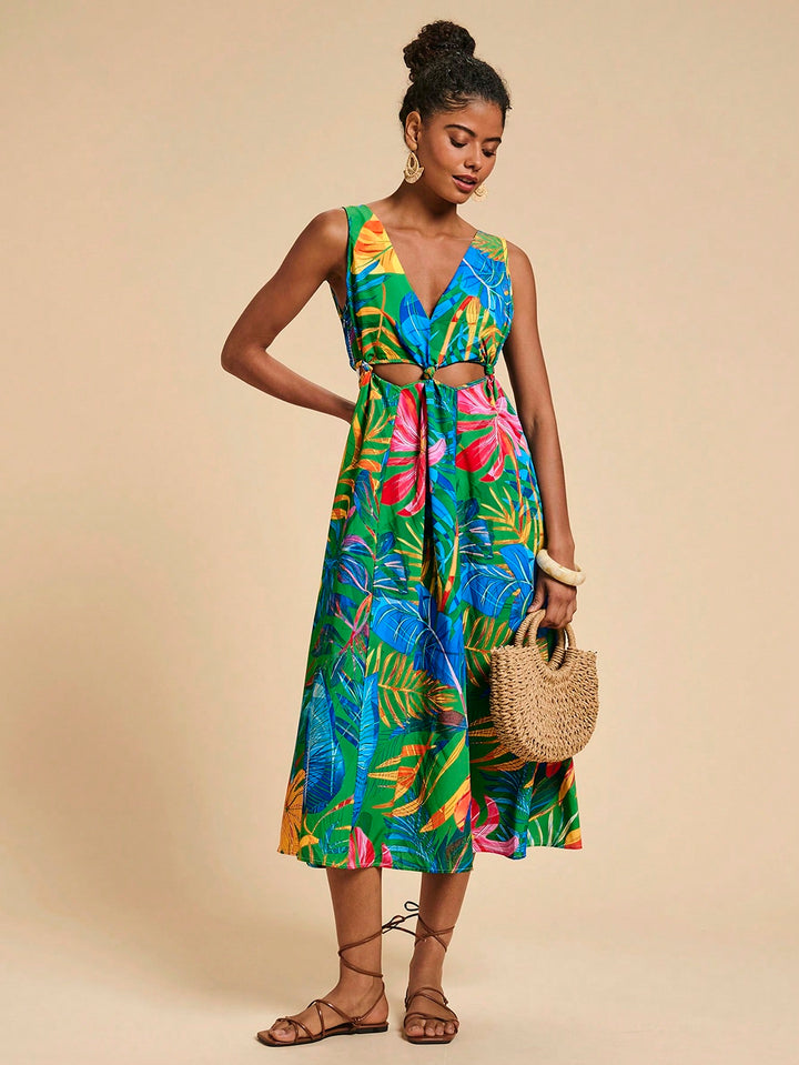 Rochie midi SHEIN, verde
