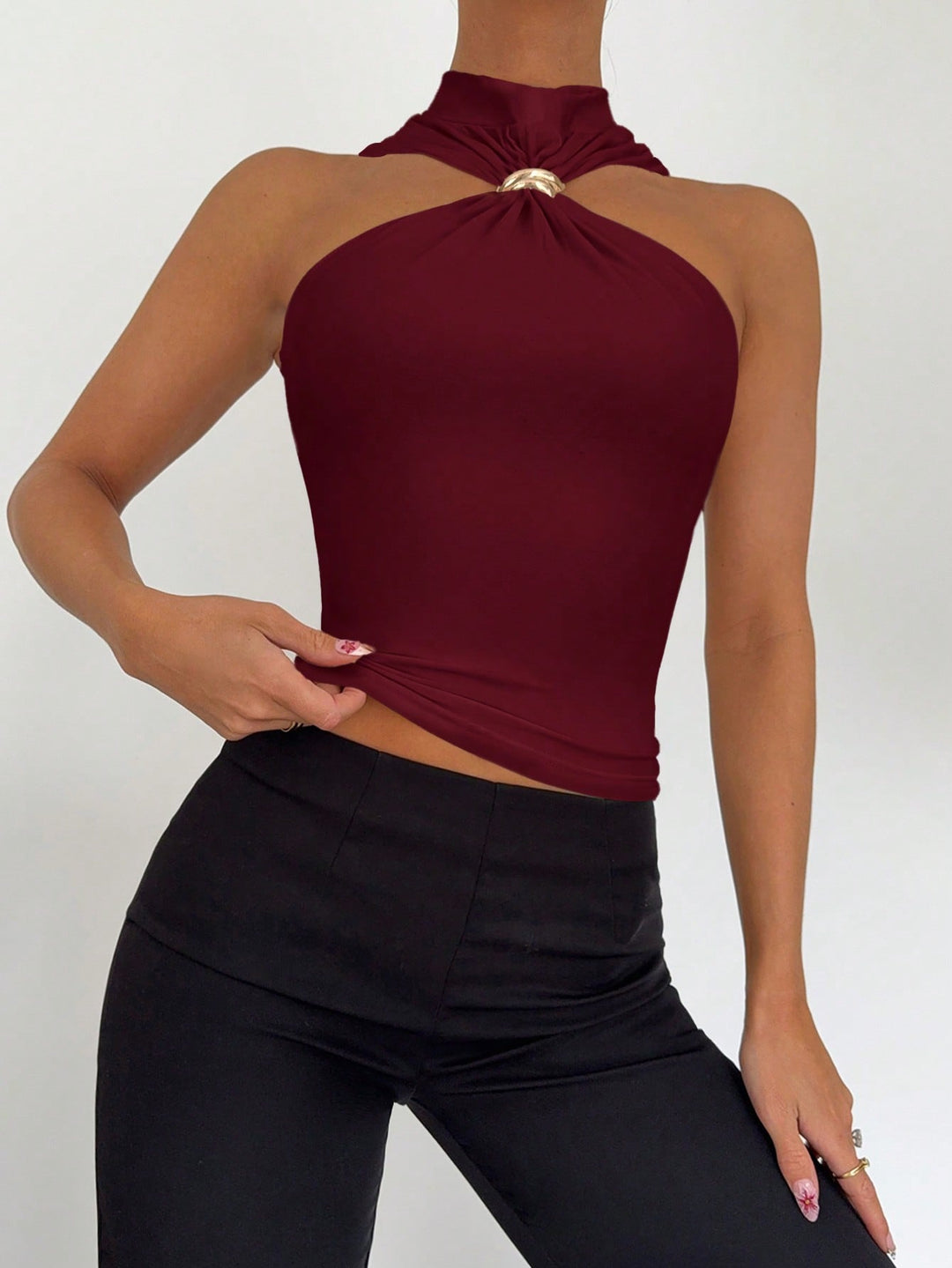 Top SHEIN, vișiniu