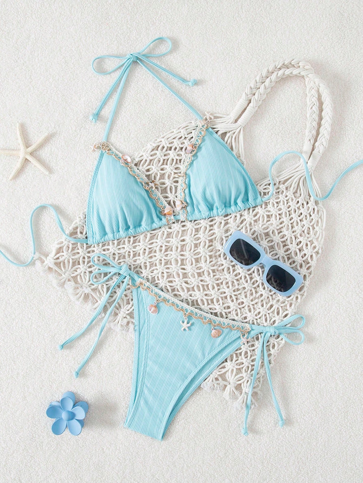Set bikini SHEIN, turcoaz