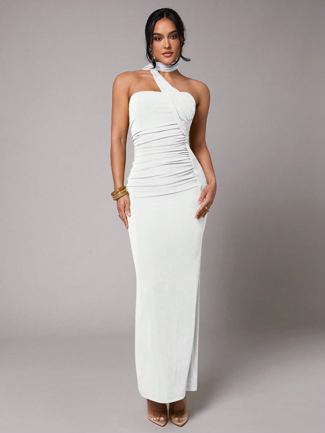 Rochie maxi SHEIN, alb