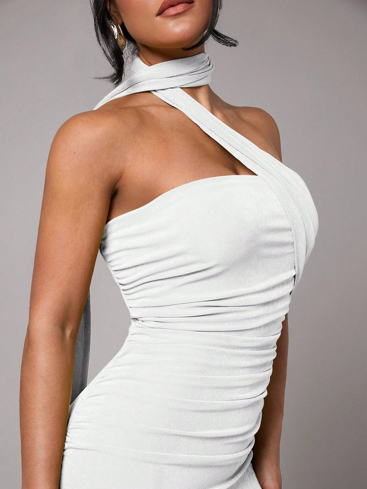 Rochie maxi SHEIN, alb