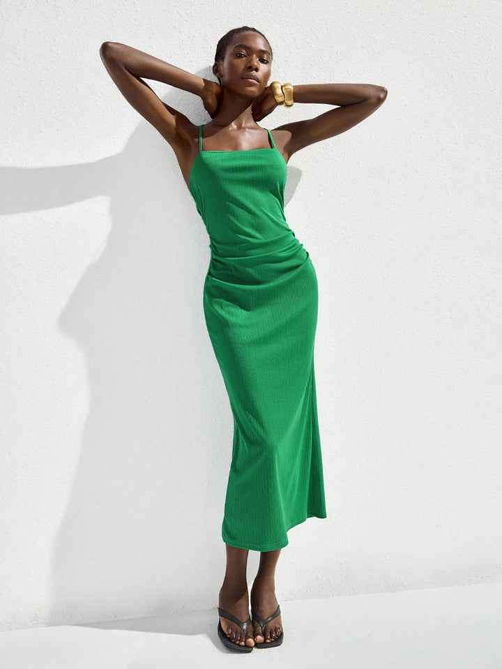 Rochie maxi SHEIN, verde