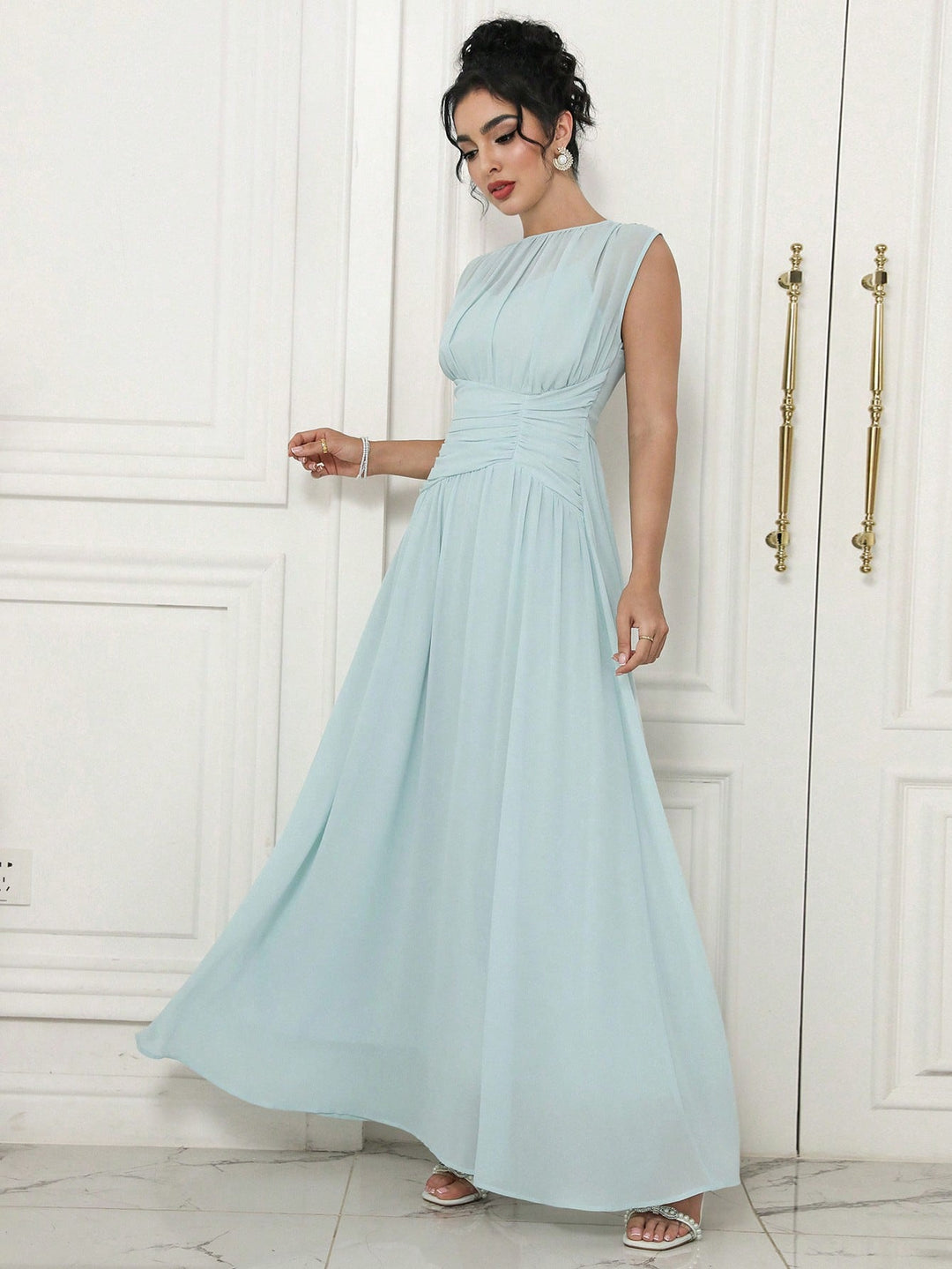 SHEIN maxi ruha, kék