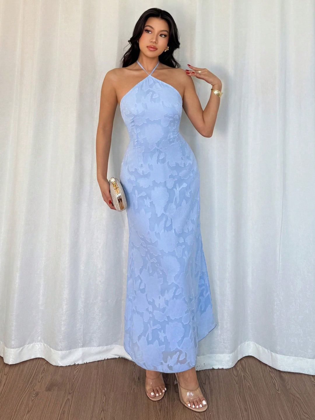 Rochie midi SHEIN, albastru