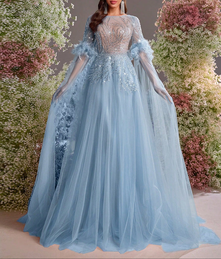 Rochie de ocazie SHEIN, albastru