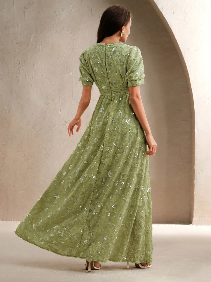 Rochie maxi SHEIN, verde