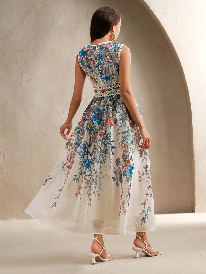 Rochie maxi SHEIN, mix culori