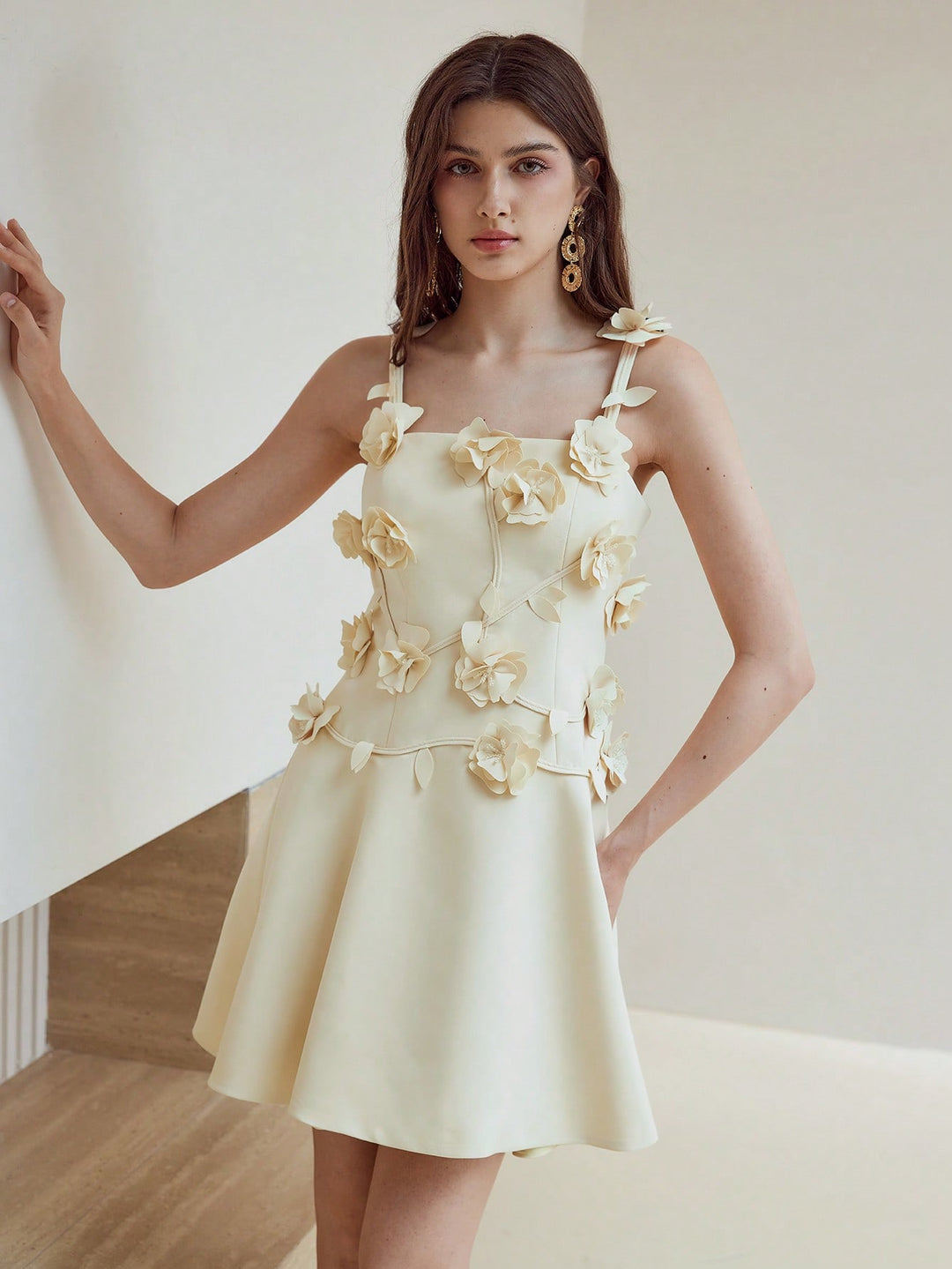 Rochie scurtă SHEIN, galben