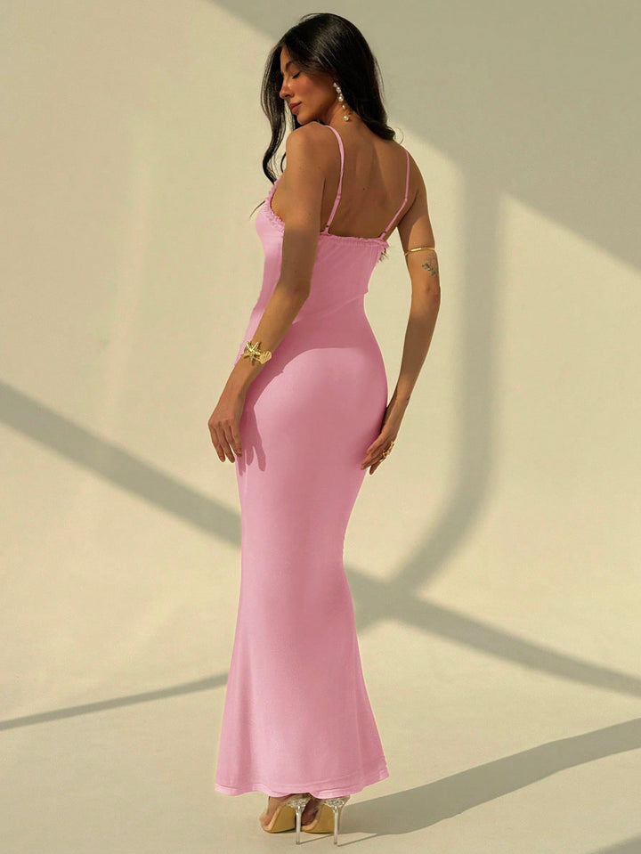 Rochie maxi SHEIN, roz