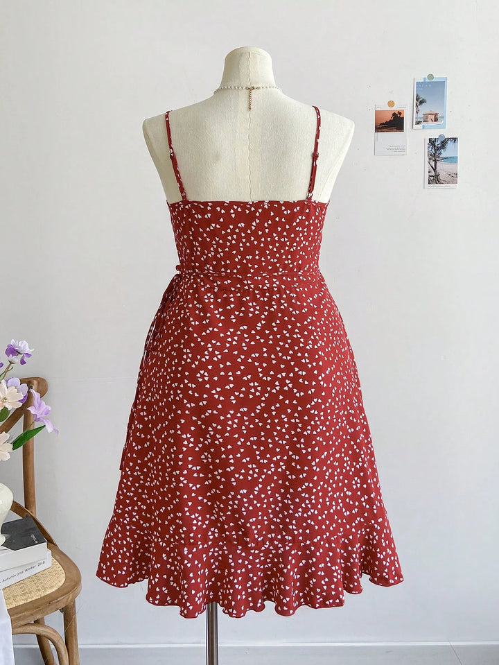 SHEIN mini ruha, piros