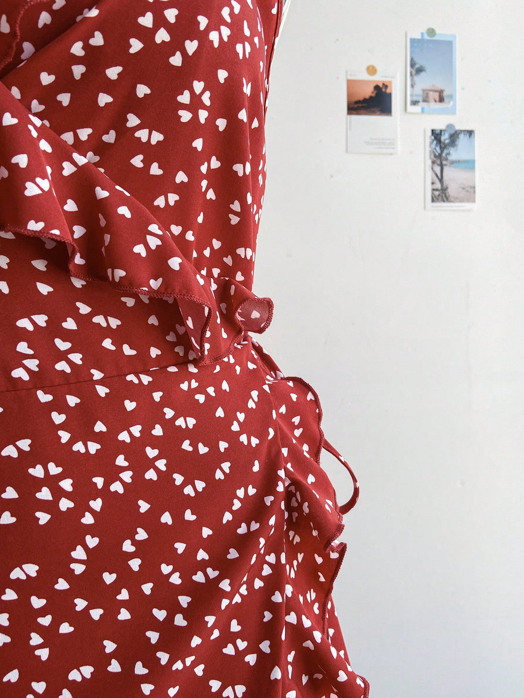SHEIN mini ruha, piros