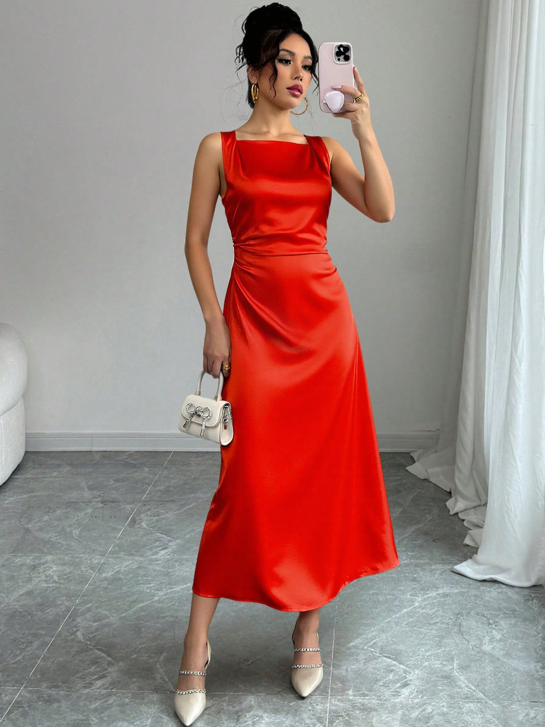 Rochie maxi SHEIN, roșu