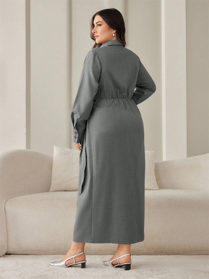 SHEIN maxi ruha, szürke