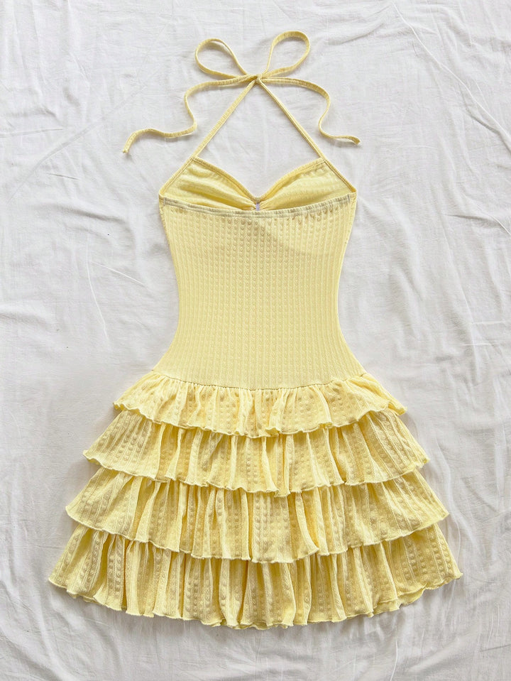 Rochie mini SHEIN, galben