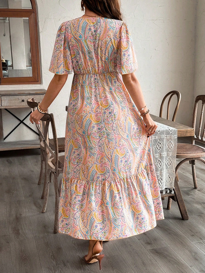 Rochie maxi SHEIN, mix culori