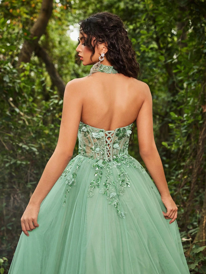 Shein alkalmi ruha, zöld