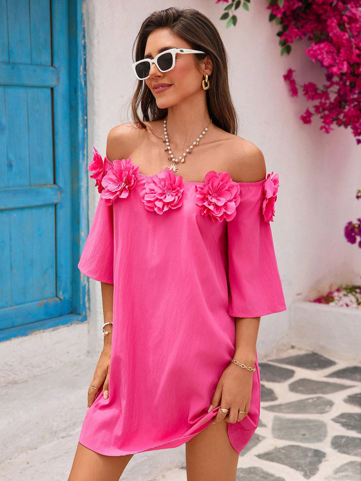 Rochie scurtă SHEIN, roz