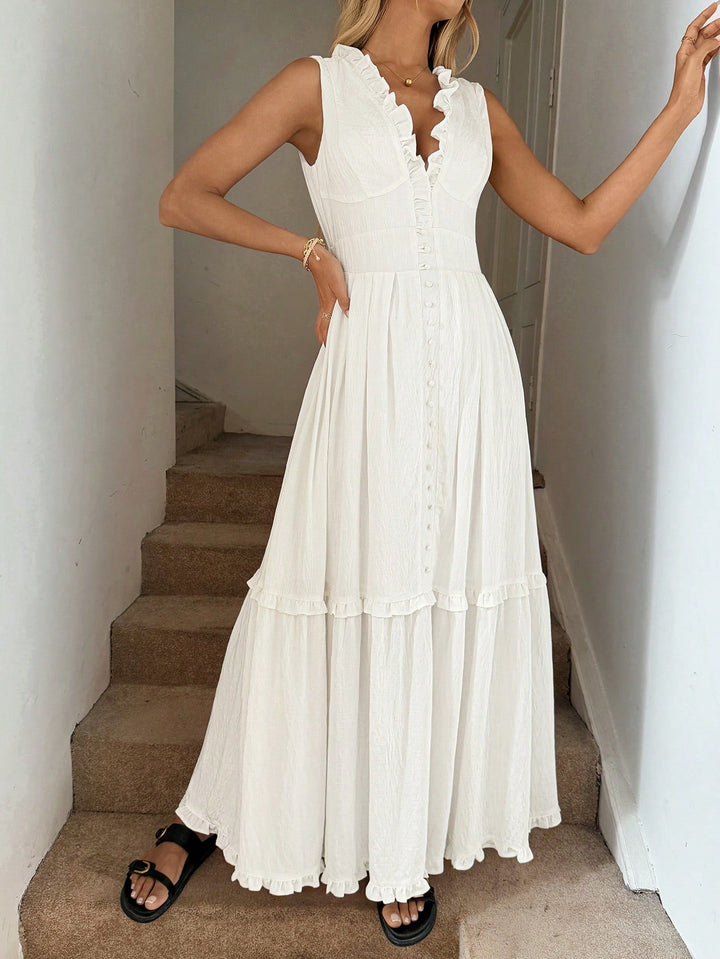 SHEIN maxi ruha, fehér