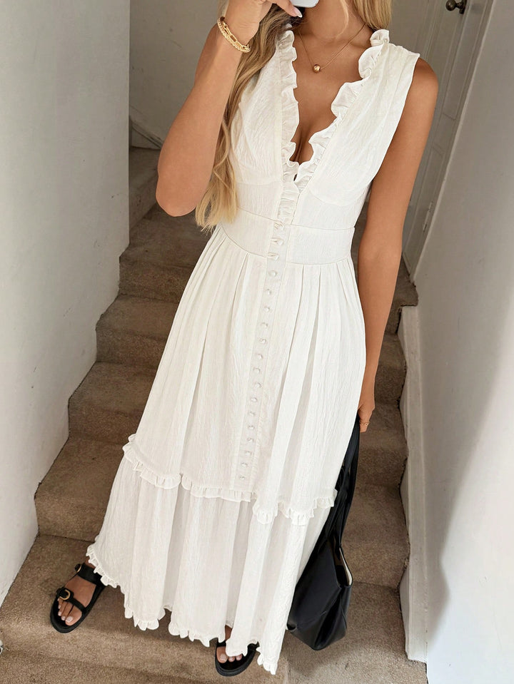 SHEIN maxi ruha, fehér