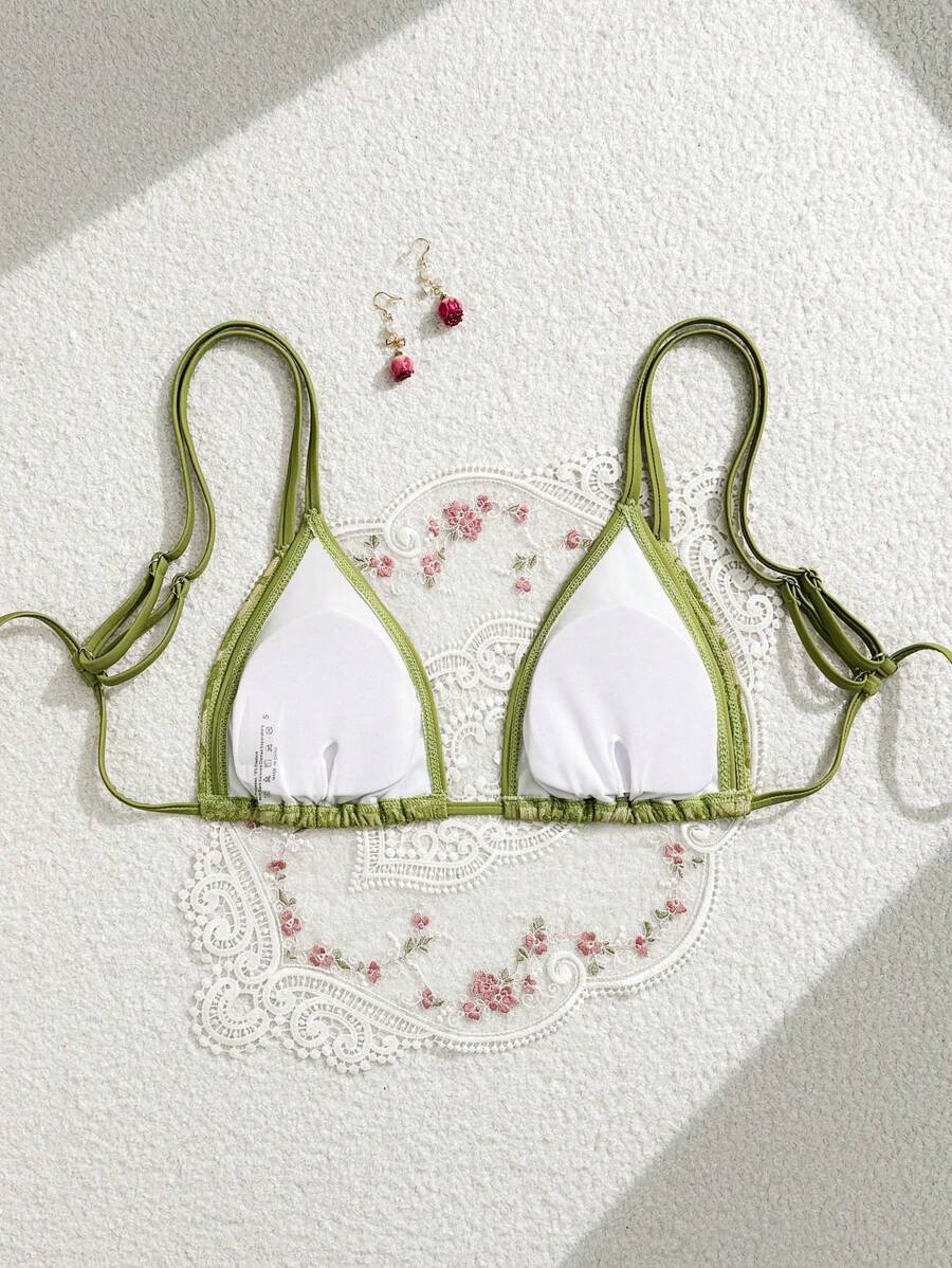 Sutien de baie SHEIN, verde