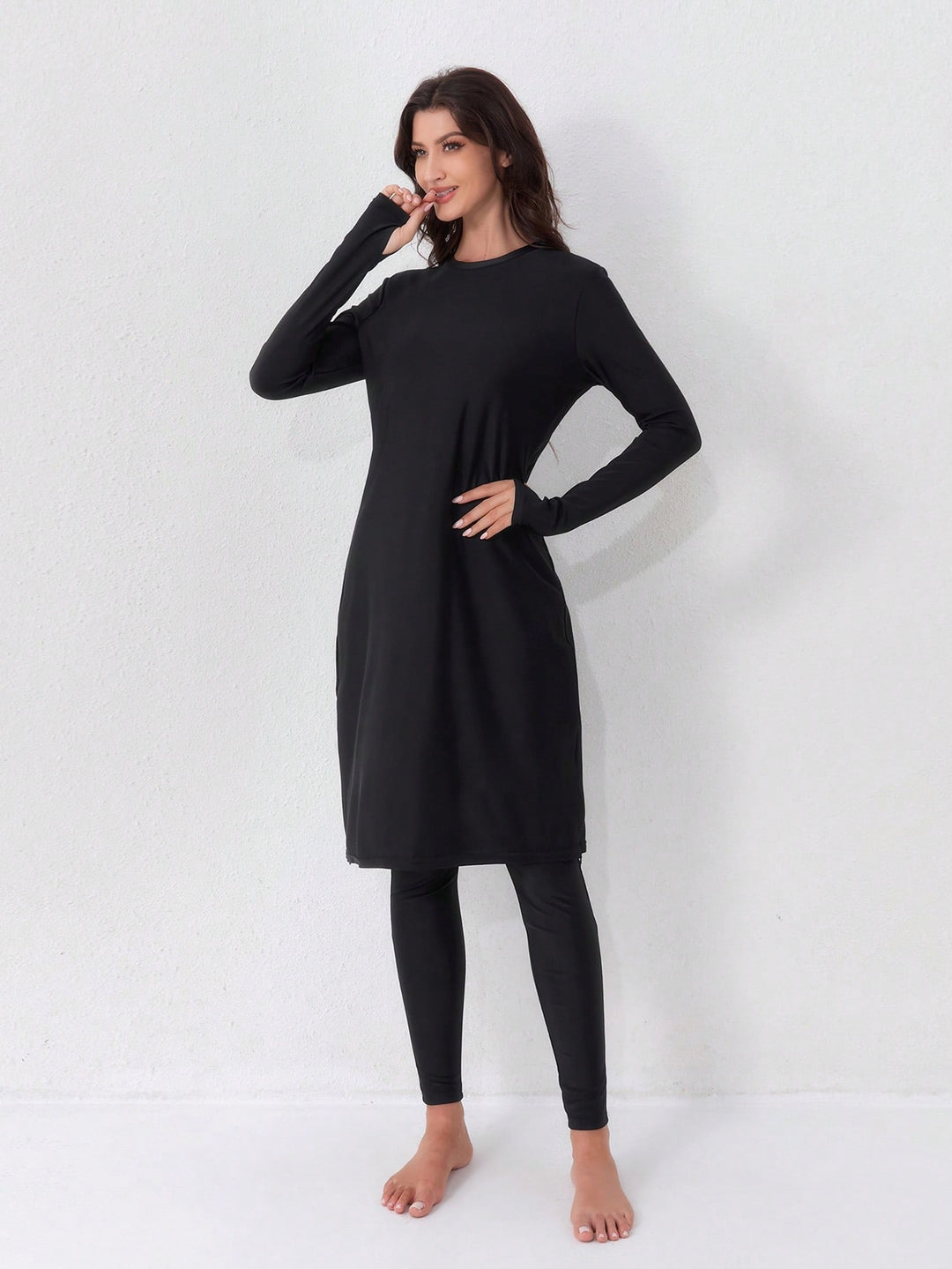 Costum de baie SHEIN, negru