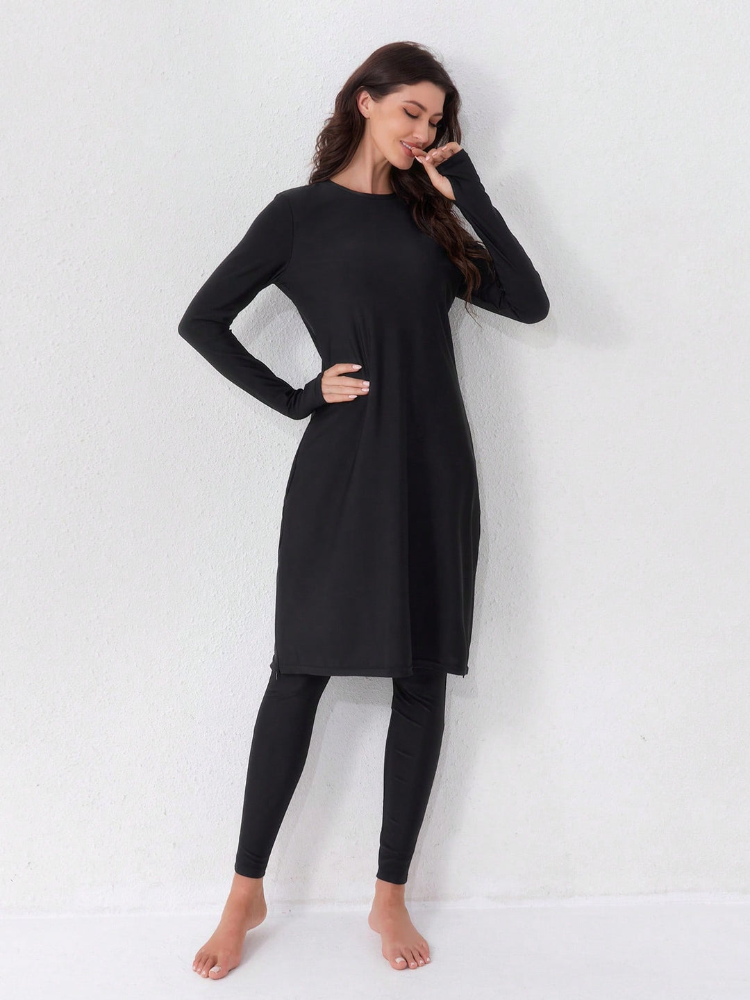 Costum de baie SHEIN, negru