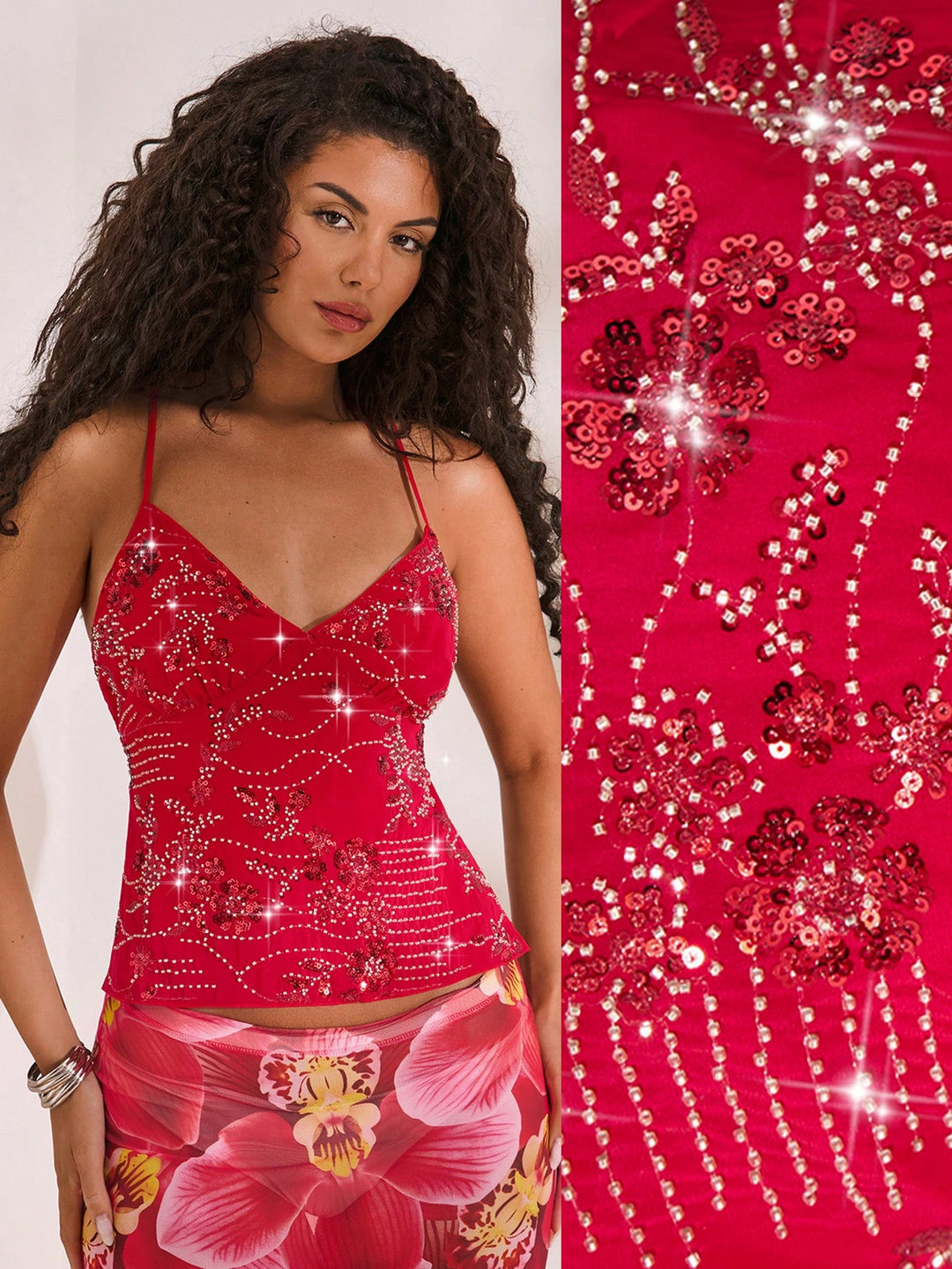 Top SHEIN, piros