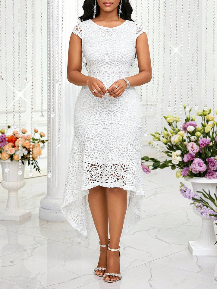 Rochie maxi SHEIN, alb