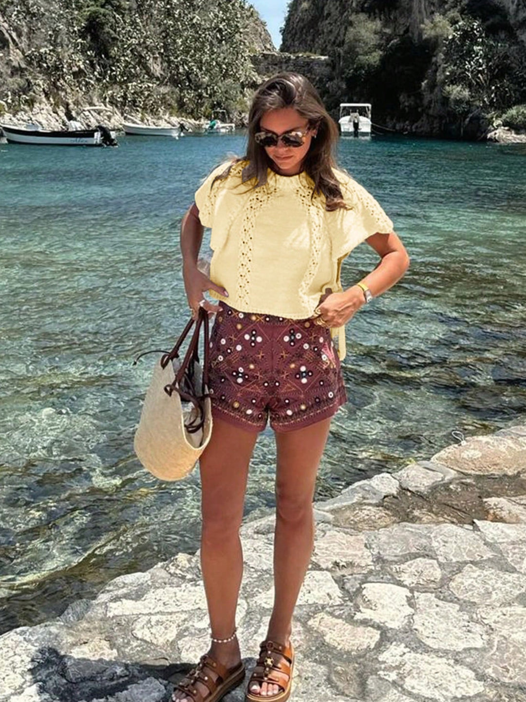 Pulover SHEIN, galben
