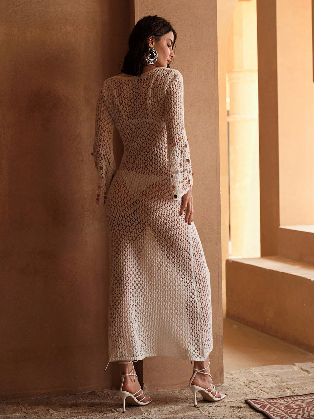 Rochie de plajă SHEIN, alb