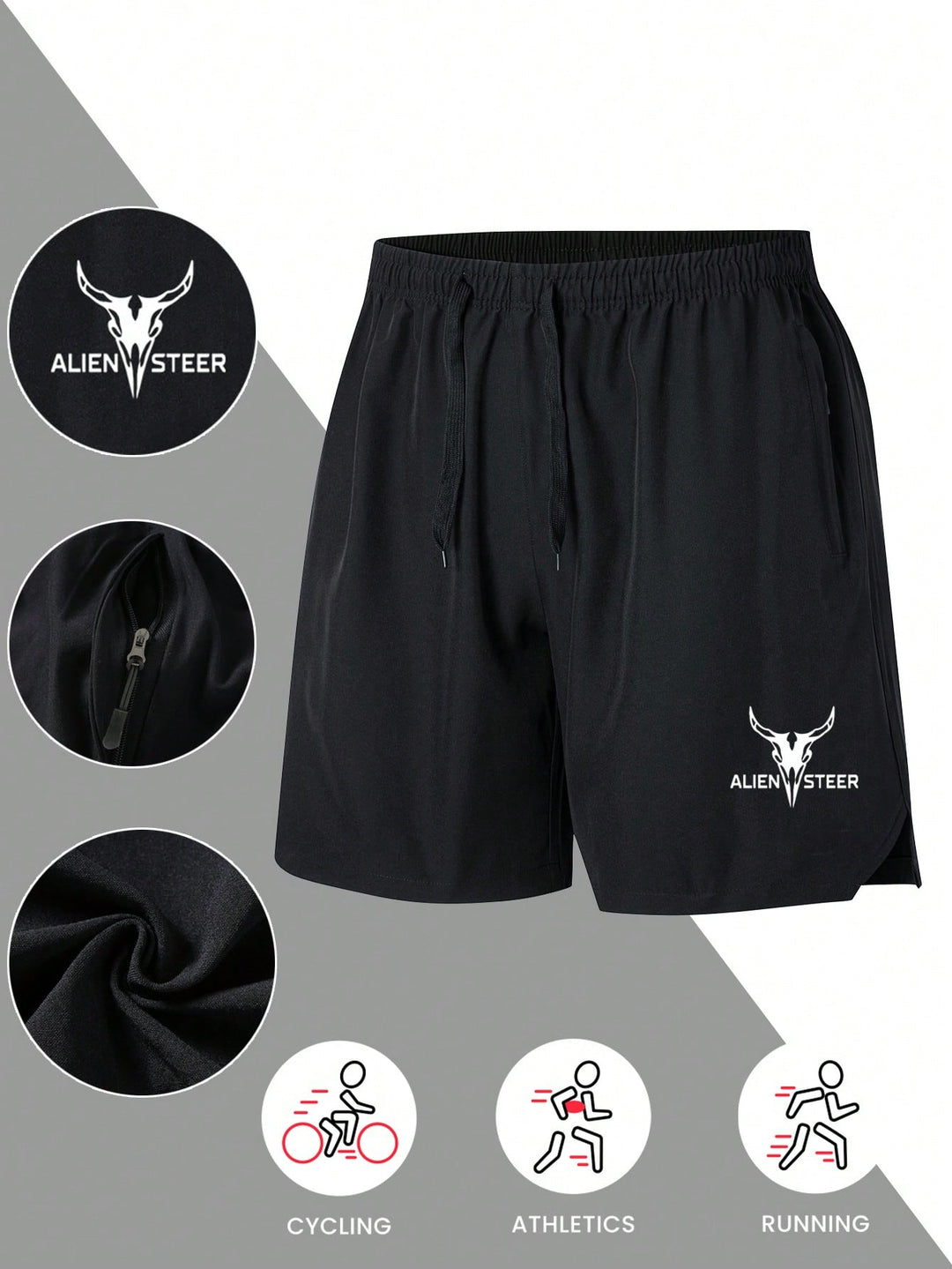 Pantaloni scurți SHEIN, negru