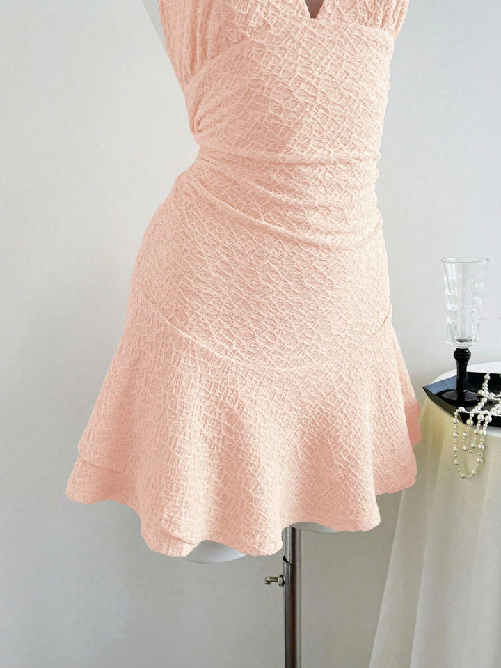 Shein mini ruha, rózsaszín
