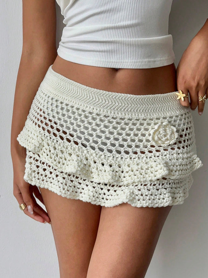 SHEIN krémszínű strandszoknya