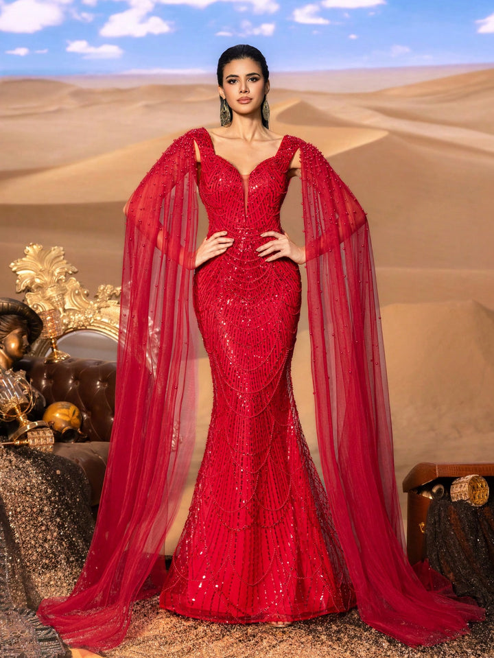 Rochie de ocazie SHEIN, roșu